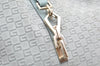 Authentic GUCCI Square GG Kandinsky Shoulder Bag Suede Leather Light Blue 3336K