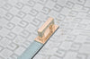 Authentic GUCCI Square GG Kandinsky Shoulder Bag Suede Leather Light Blue 3336K