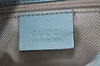 Authentic GUCCI Square GG Kandinsky Shoulder Bag Suede Leather Light Blue 3336K