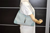 Authentic GUCCI Square GG Kandinsky Shoulder Bag Suede Leather Light Blue 3336K