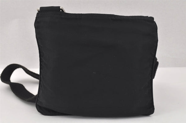 Authentic PRADA Nylon Tessuto Leather Shoulder Cross Body Bag Purse Black 3337K