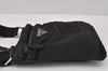 Authentic PRADA Nylon Tessuto Leather Shoulder Cross Body Bag Purse Black 3337K