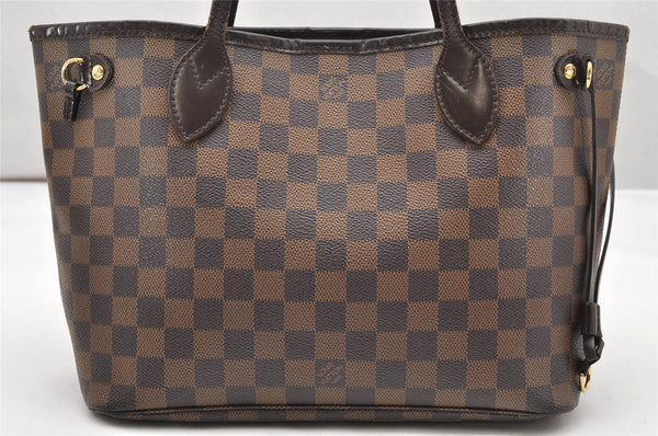 Authentic Louis Vuitton Damier Neverfull PM Shoulder Tote Bag N51109 LV 3342K