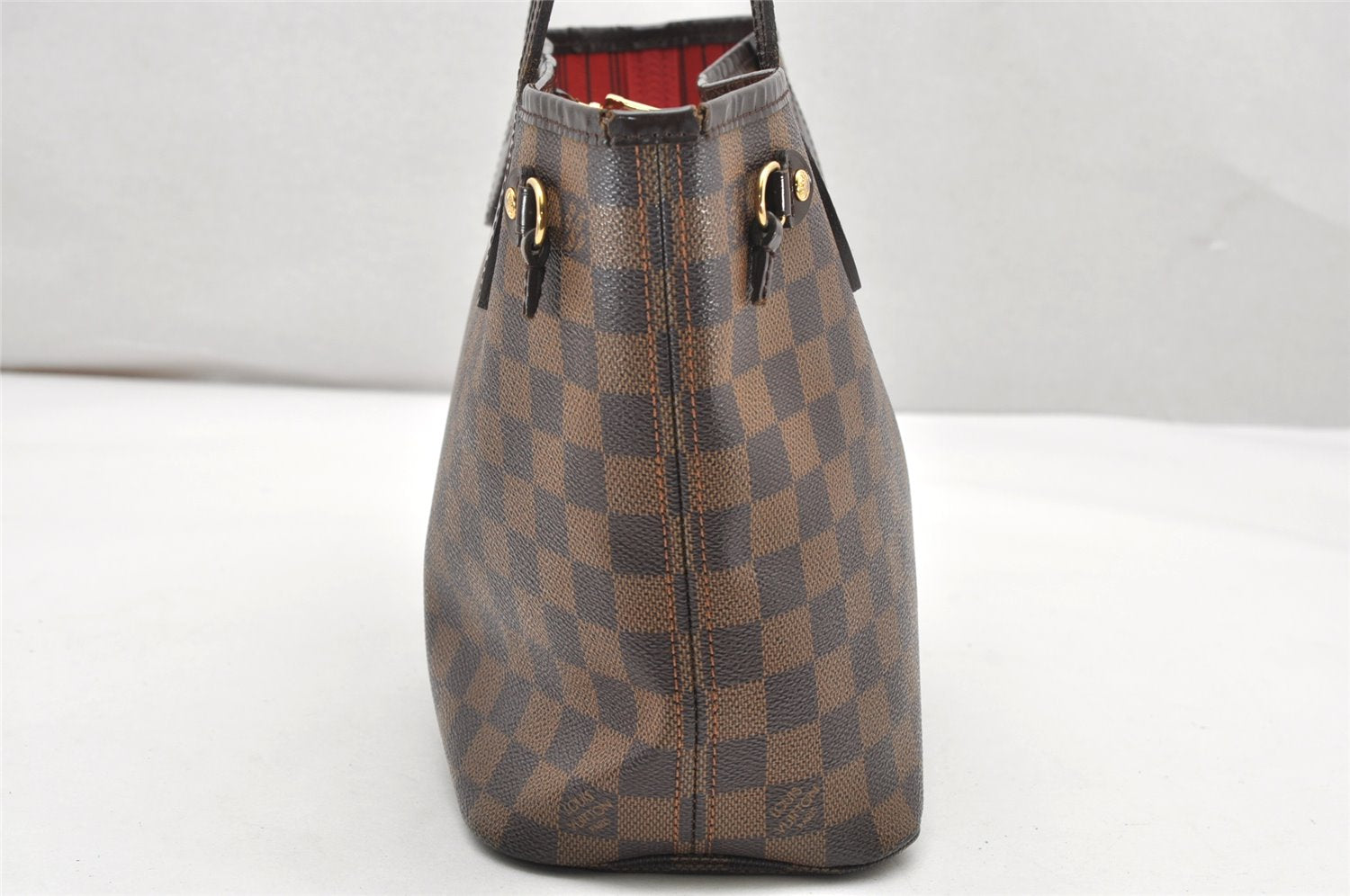 Authentic Louis Vuitton Damier Neverfull PM Shoulder Tote Bag N51109 LV 3342K