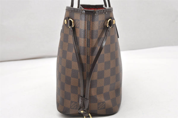 Authentic Louis Vuitton Damier Neverfull PM Shoulder Tote Bag N51109 LV 3342K