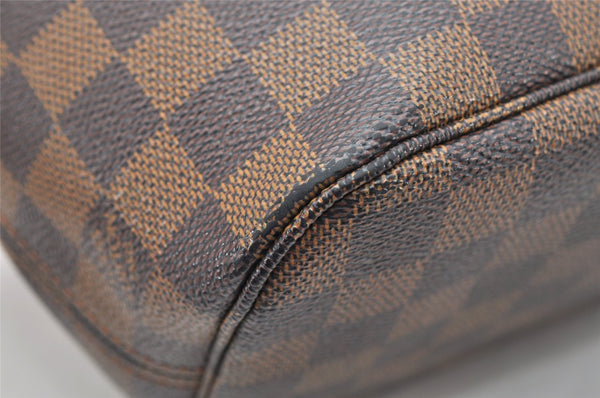 Authentic Louis Vuitton Damier Neverfull PM Shoulder Tote Bag N51109 LV 3342K