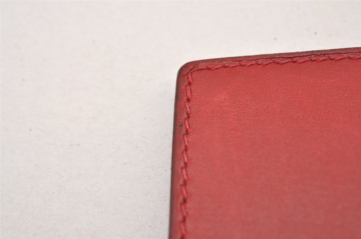 Authentic HERMES Vintage Agenda GM Notebook Cover Day Planner Leather Red 3345I