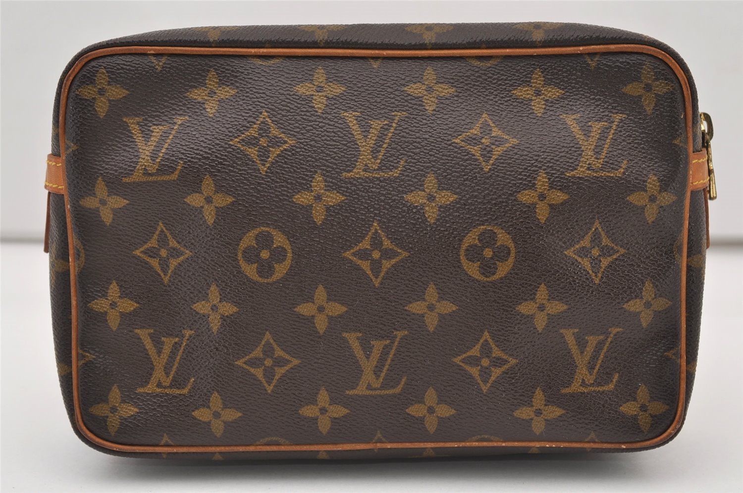 Authentic Louis Vuitton Monogram Compiegne 23 Clutch Hand Bag M51847 LV 3345J