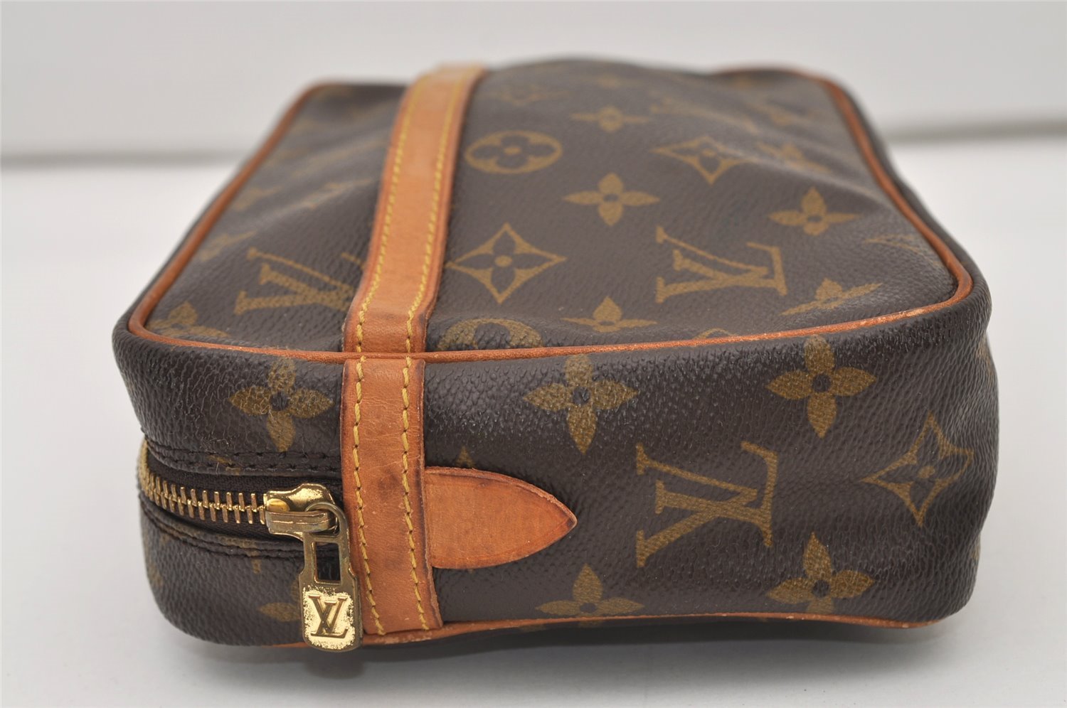 Authentic Louis Vuitton Monogram Compiegne 23 Clutch Hand Bag M51847 LV 3345J