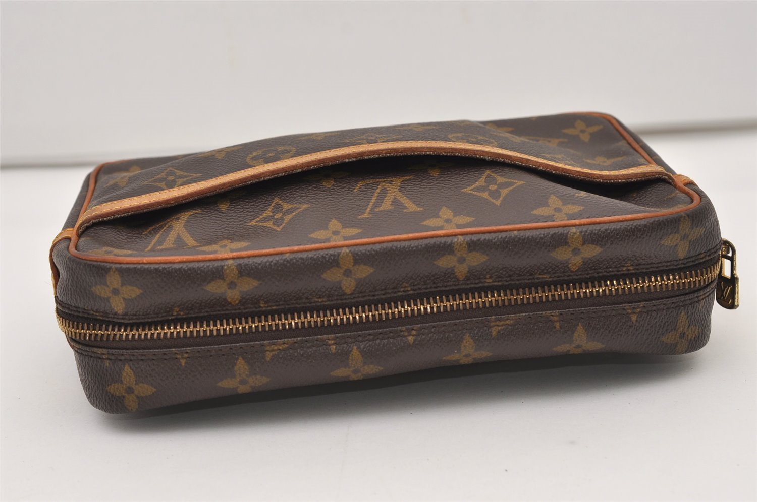 Authentic Louis Vuitton Monogram Compiegne 23 Clutch Hand Bag M51847 LV 3345J