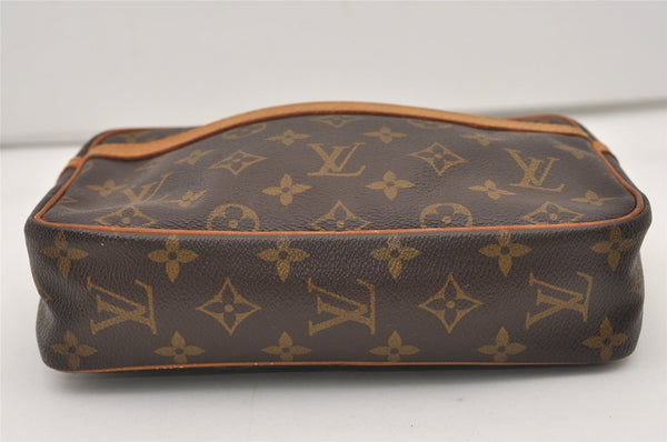 Authentic Louis Vuitton Monogram Compiegne 23 Clutch Hand Bag M51847 LV 3345J