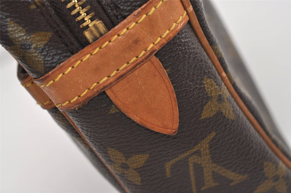 Authentic Louis Vuitton Monogram Compiegne 23 Clutch Hand Bag M51847 LV 3345J