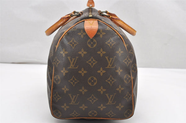 Authentic Louis Vuitton Monogram Speedy 35 Hand Boston Bag M41524 LV 3345K