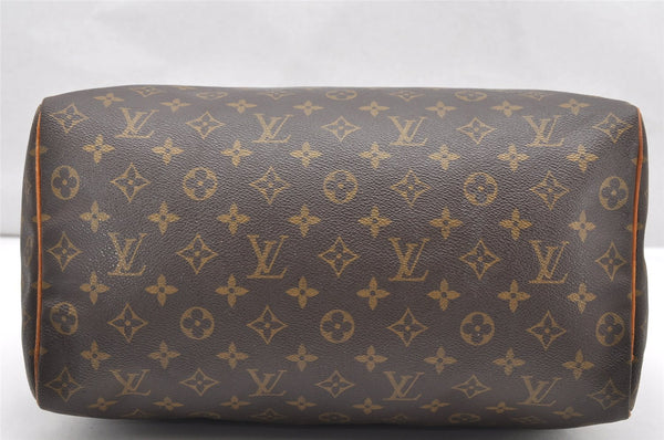 Authentic Louis Vuitton Monogram Speedy 35 Hand Boston Bag M41524 LV 3345K