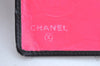 Authentic CHANEL Calf Skin Cambon Line CC Logo Bifold Long Wallet Black 3346I