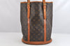 Authentic Louis Vuitton Monogram Bucket GM Shoulder Tote Bag M42236 Junk 3347K