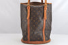 Authentic Louis Vuitton Monogram Bucket GM Shoulder Tote Bag M42236 Junk 3347K