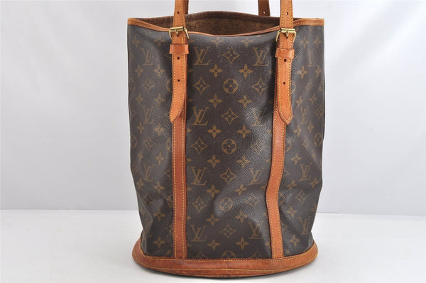 Authentic Louis Vuitton Monogram Bucket GM Shoulder Tote Bag M42236 Junk 3347K