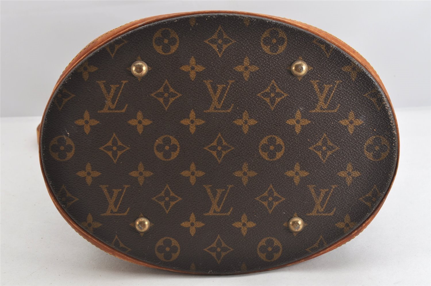 Authentic Louis Vuitton Monogram Bucket GM Shoulder Tote Bag M42236 Junk 3347K