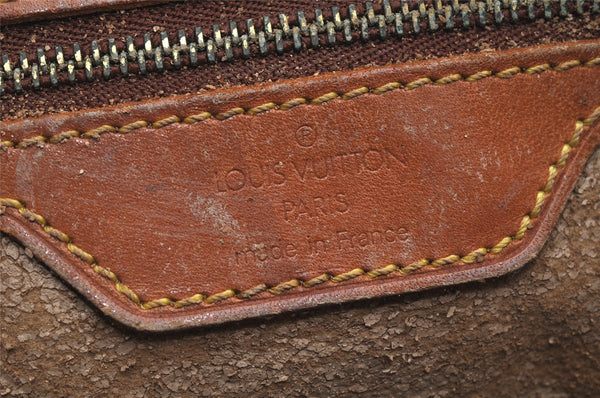 Authentic Louis Vuitton Monogram Bucket GM Shoulder Tote Bag M42236 Junk 3347K