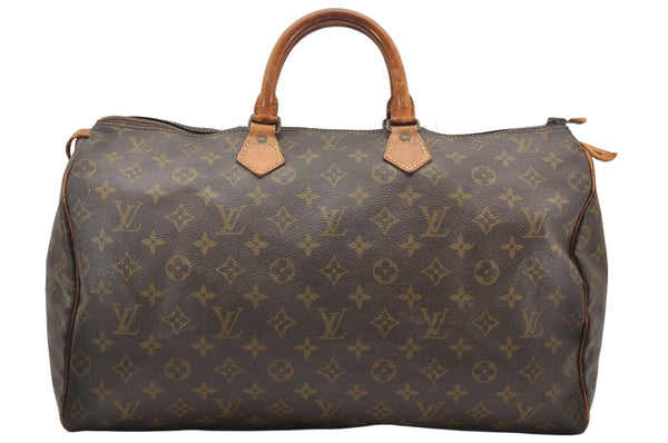 Authentic Louis Vuitton Monogram Speedy 40 Hand Boston Bag Old Model LV 3350K