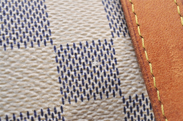 Authentic Louis Vuitton Damier Azur Totally MM Tote Bag N51262 LV 3351I