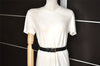 Authentic Salvatore Ferragamo Vara Vintage Leather Belt 26.4-28.3" Black 3351K