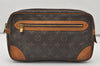 Authentic Louis Vuitton Monogram Marly Dragonne Clutch Hand Bag Old Model 3352J