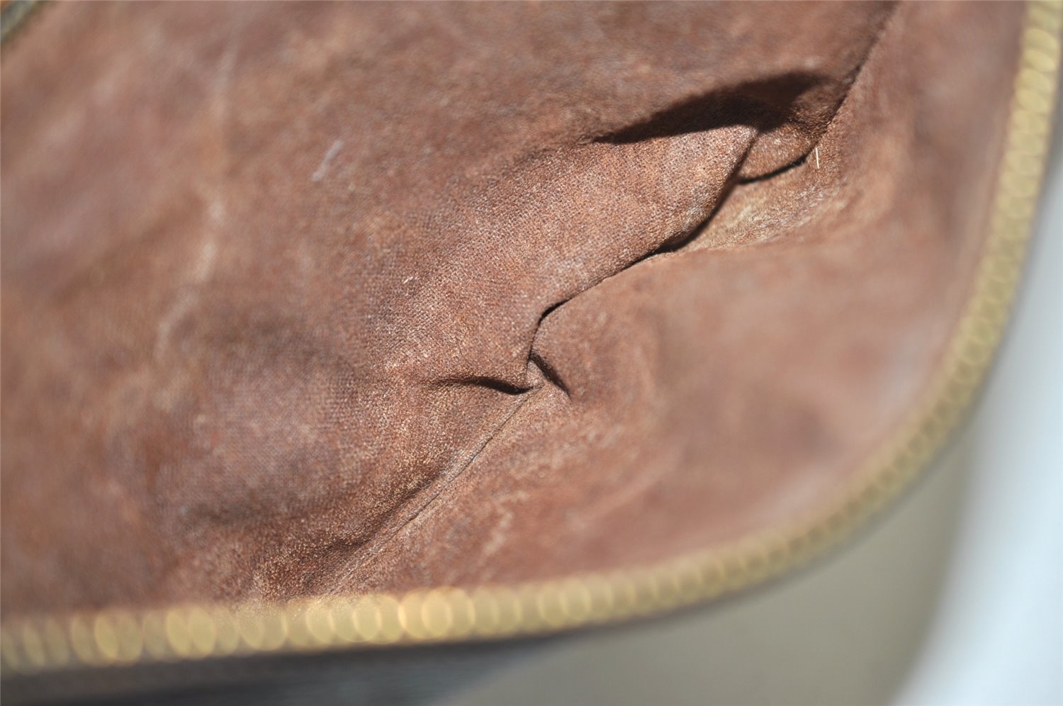 Authentic Louis Vuitton Monogram Marly Dragonne Clutch Hand Bag Old Model 3352J