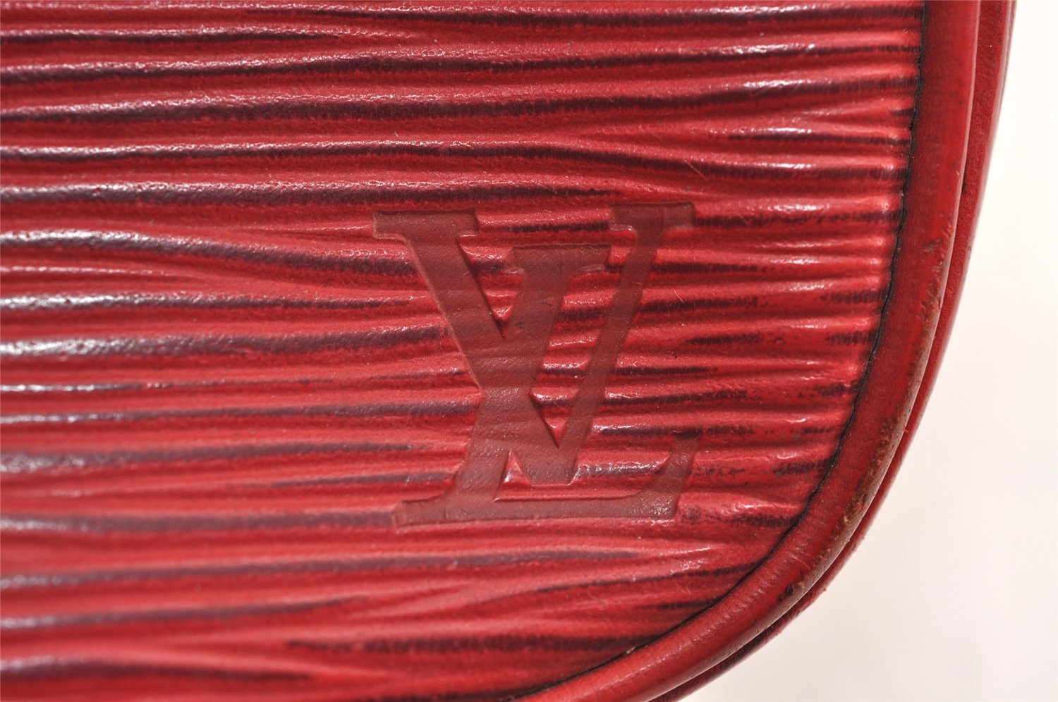 Authentic Louis Vuitton Epi Cartouchiere MM Shoulder Cross Bag M52247 Red 3353J