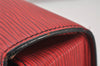 Authentic Louis Vuitton Epi Cartouchiere MM Shoulder Cross Bag M52247 Red 3353J
