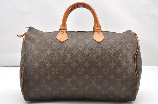 Authentic Louis Vuitton Monogram Speedy 35 Hand Boston Bag Old Model LV 3354K