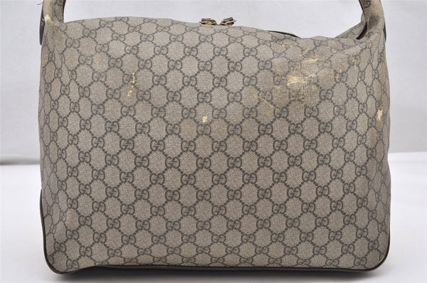 Authentic GUCCI 2Way Chain Shoulder Hand Bag GG PVC Leather 477324 Brown 3355K