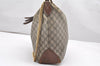 Authentic GUCCI 2Way Chain Shoulder Hand Bag GG PVC Leather 477324 Brown 3355K
