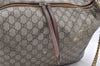 Authentic GUCCI 2Way Chain Shoulder Hand Bag GG PVC Leather 477324 Brown 3355K