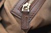 Authentic GUCCI 2Way Chain Shoulder Hand Bag GG PVC Leather 477324 Brown 3355K