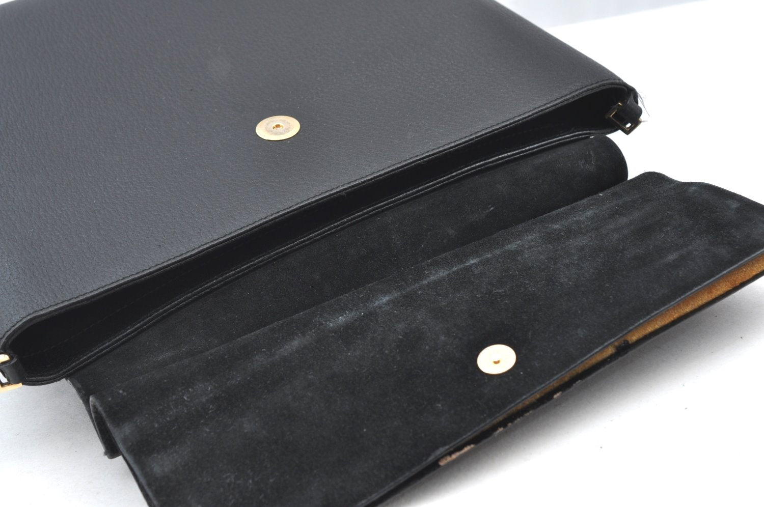 Authentic GUCCI Bamboo 2Way Hand Shoulder Bag Leather 0011886 Black 3356H