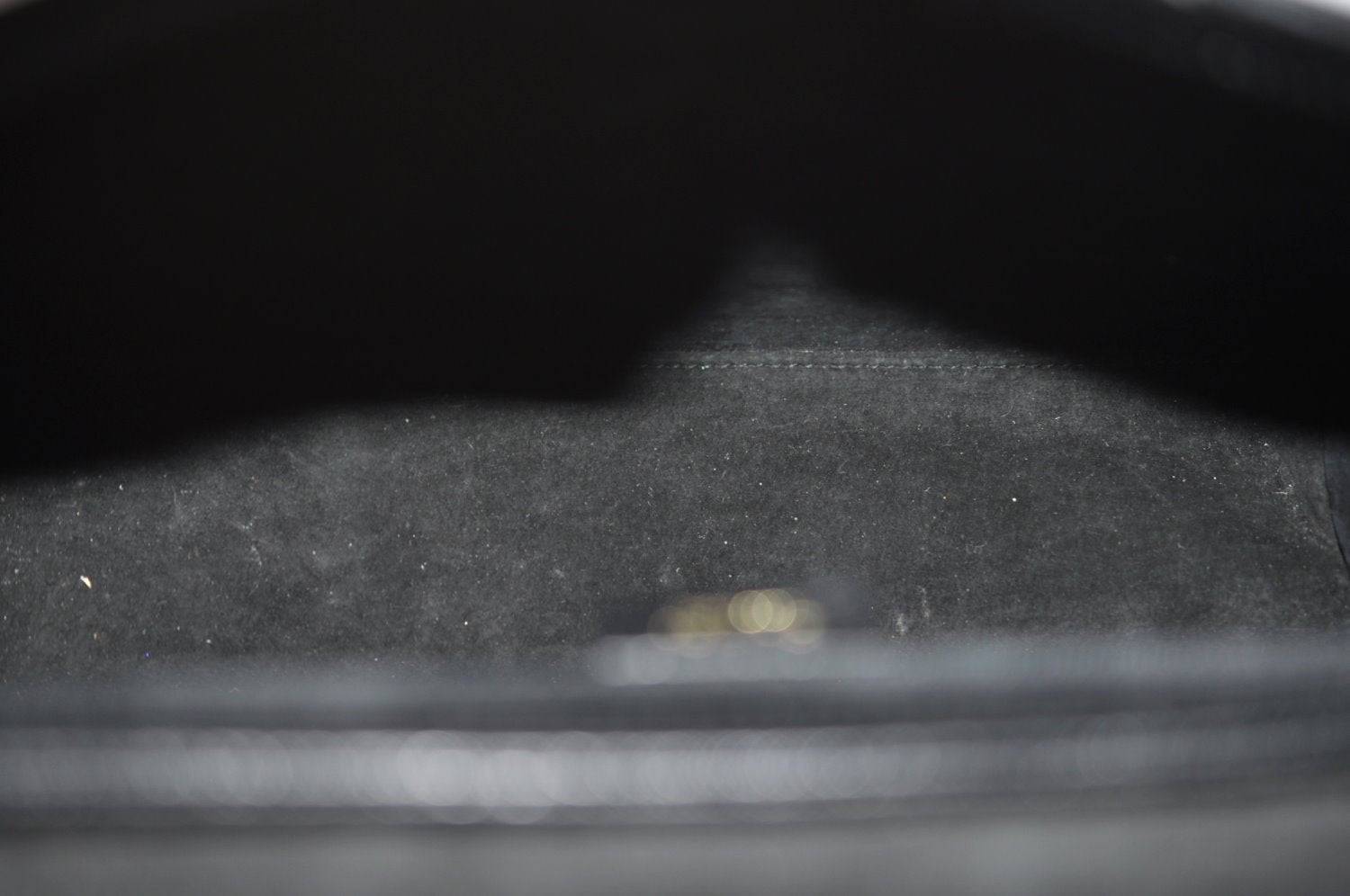 Authentic GUCCI Bamboo 2Way Hand Shoulder Bag Leather 0011886 Black 3356H