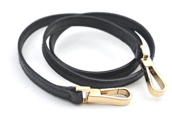 Authentic GUCCI Bamboo 2Way Hand Shoulder Bag Leather 0011886 Black 3356H