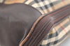 Authentic Burberrys Nova Check Garment Bag Canvas Leather Beige Brown 3357K