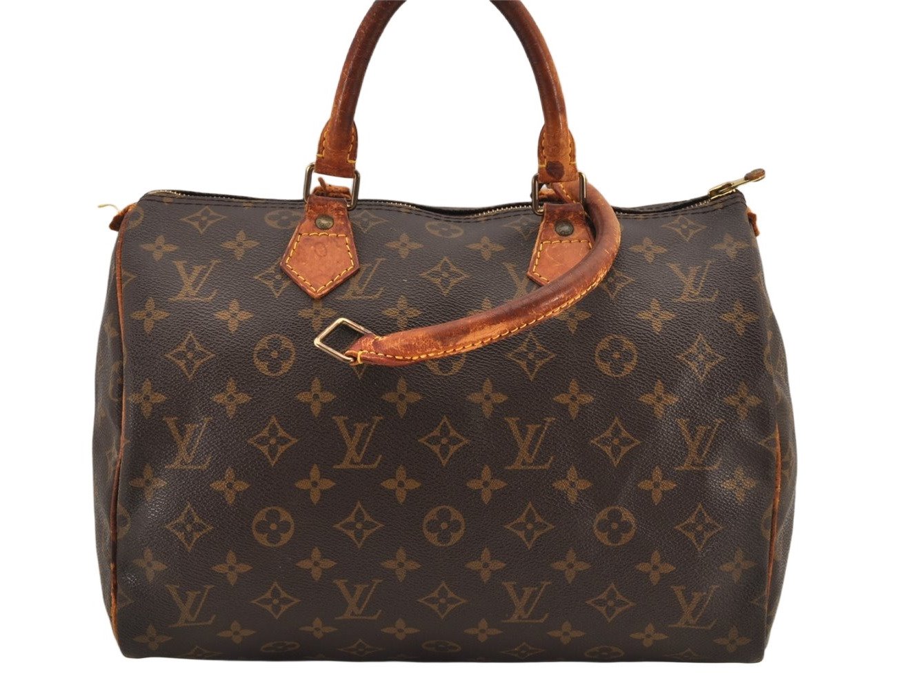 Authentic Louis Vuitton Monogram Speedy 30 Hand Boston Bag M41526 Junk 3362K