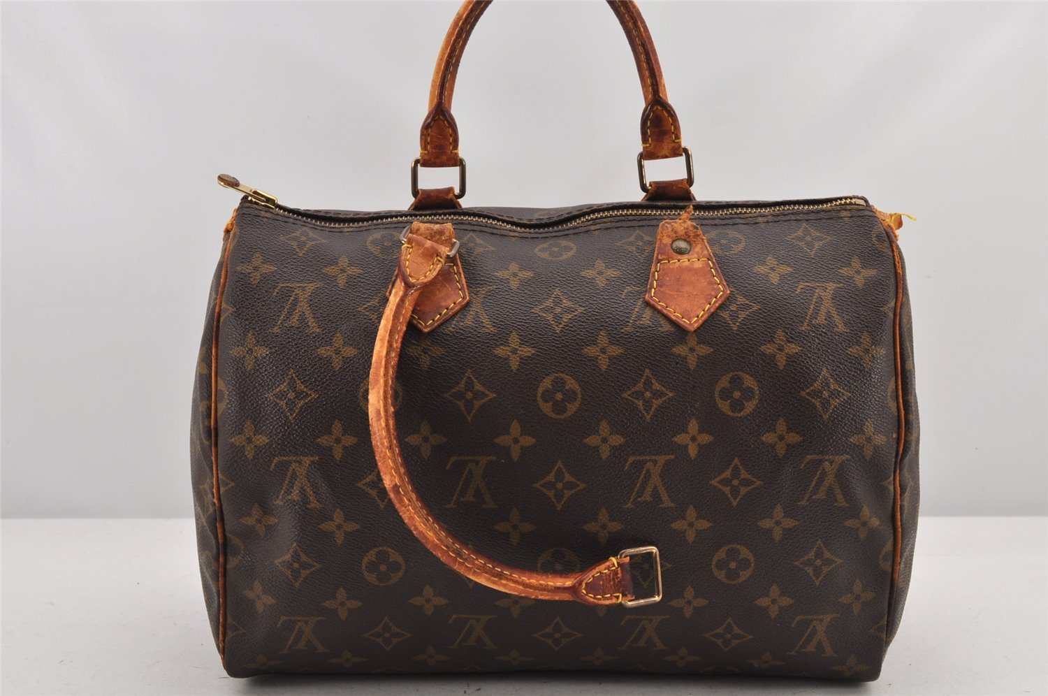 Authentic Louis Vuitton Monogram Speedy 30 Hand Boston Bag M41526 Junk 3362K