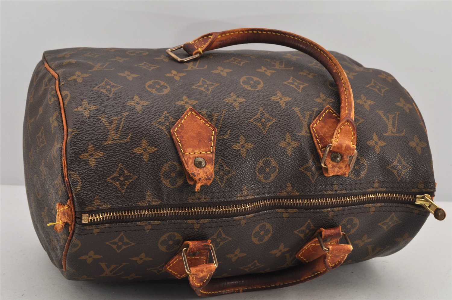 Authentic Louis Vuitton Monogram Speedy 30 Hand Boston Bag M41526 Junk 3362K