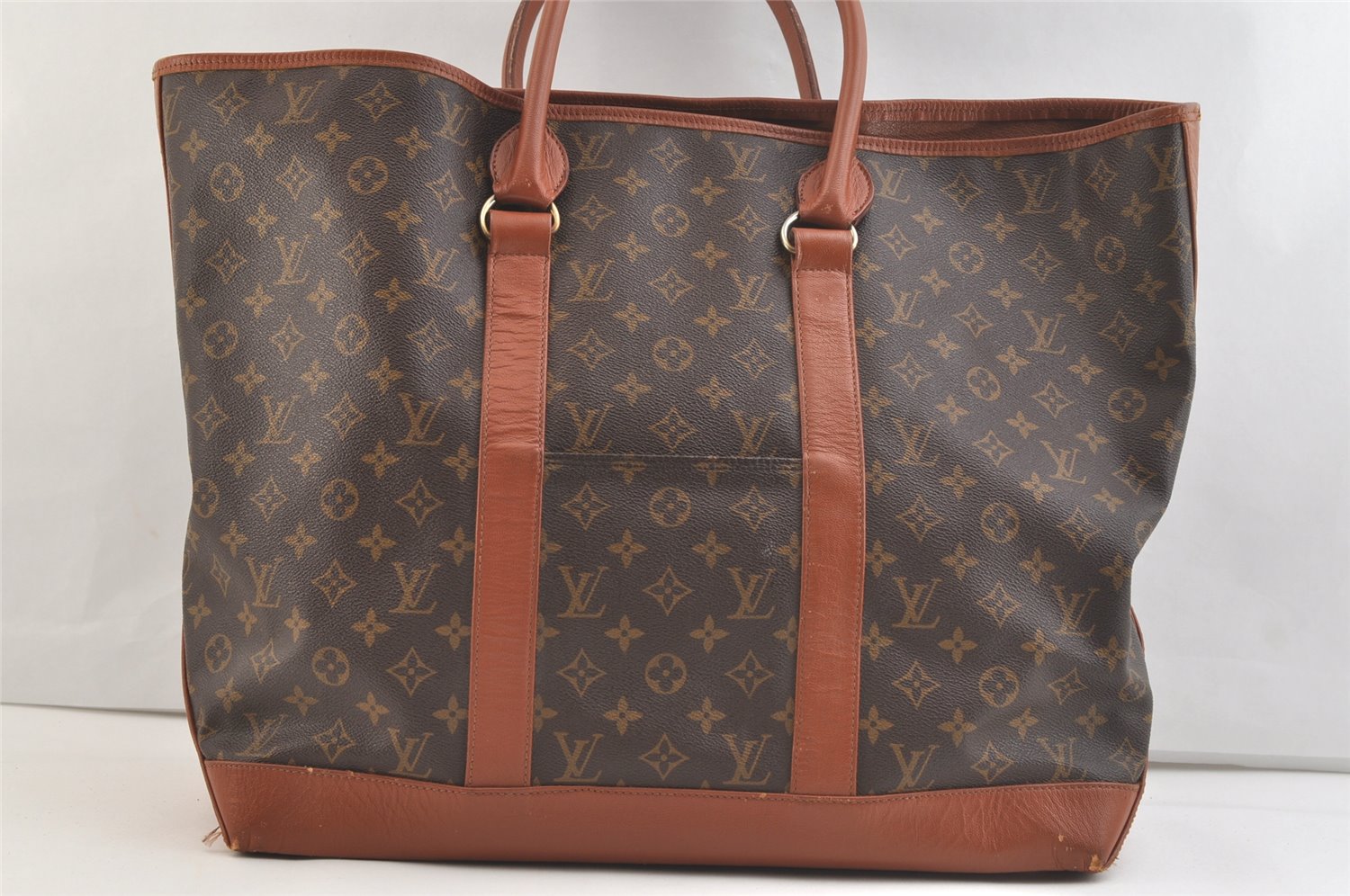Auth Louis Vuitton Monogram Sac Weekend GM Vintage Tote Hand Bag M42420 LV 3363K
