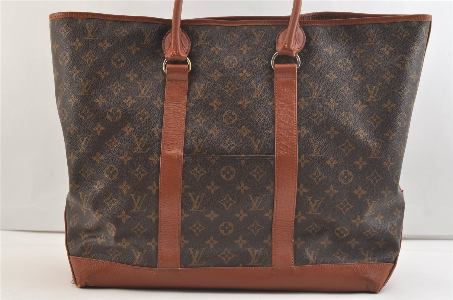 Auth Louis Vuitton Monogram Sac Weekend GM Vintage Tote Hand Bag M42420 LV 3363K