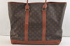 Auth Louis Vuitton Monogram Sac Weekend GM Vintage Tote Hand Bag M42420 LV 3363K