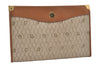 Authentic Christian Dior Honeycomb Clutch Hand Bag PVC Leather Brown CD 3364J