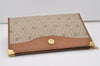 Authentic Christian Dior Honeycomb Clutch Hand Bag PVC Leather Brown CD 3364J