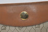 Authentic Christian Dior Honeycomb Clutch Hand Bag PVC Leather Brown CD 3364J