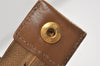 Authentic Christian Dior Honeycomb Clutch Hand Bag PVC Leather Brown CD 3364J